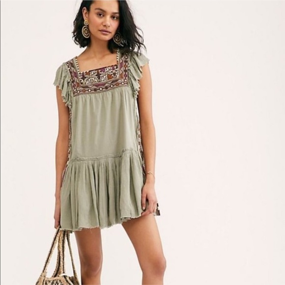 Free People Dresses & Skirts - Free People NWT Day Glow Embroidered Boho Dress XL